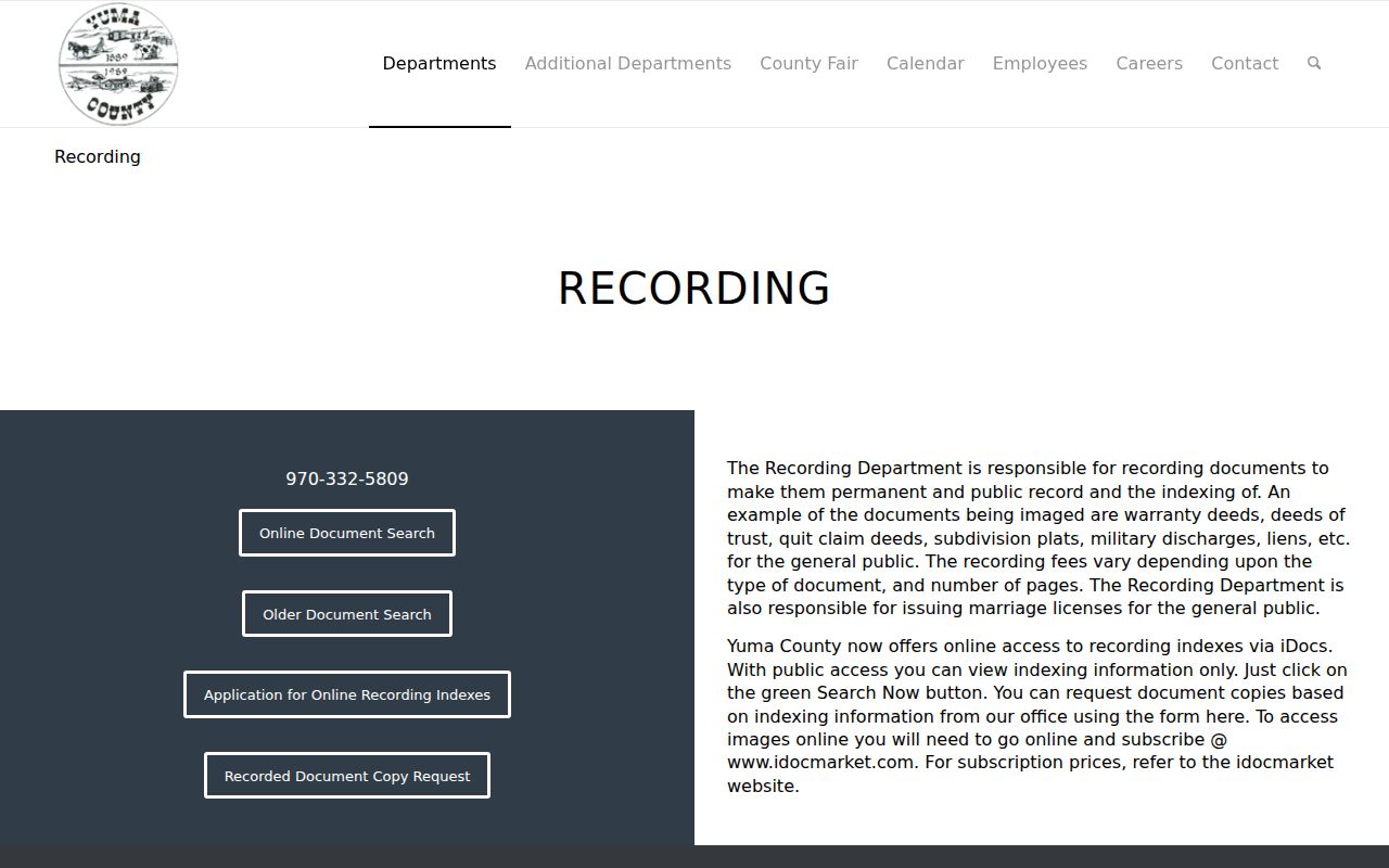 Yuma County court clerk records compared with county recording records