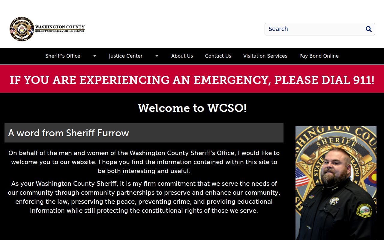 Washington County Justice Center reference for inmates housed outside Yuma County